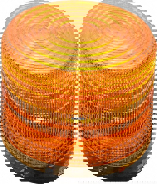 Strobe Light: Amber, Pipe Mount, 120VAC